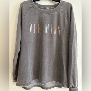Gray Ole Miss Sweatshirt